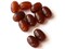 10 18mm Brown Oval Beads Vintage Lucite Beads Seamless Beads Smooth Beads Plastic Beads
